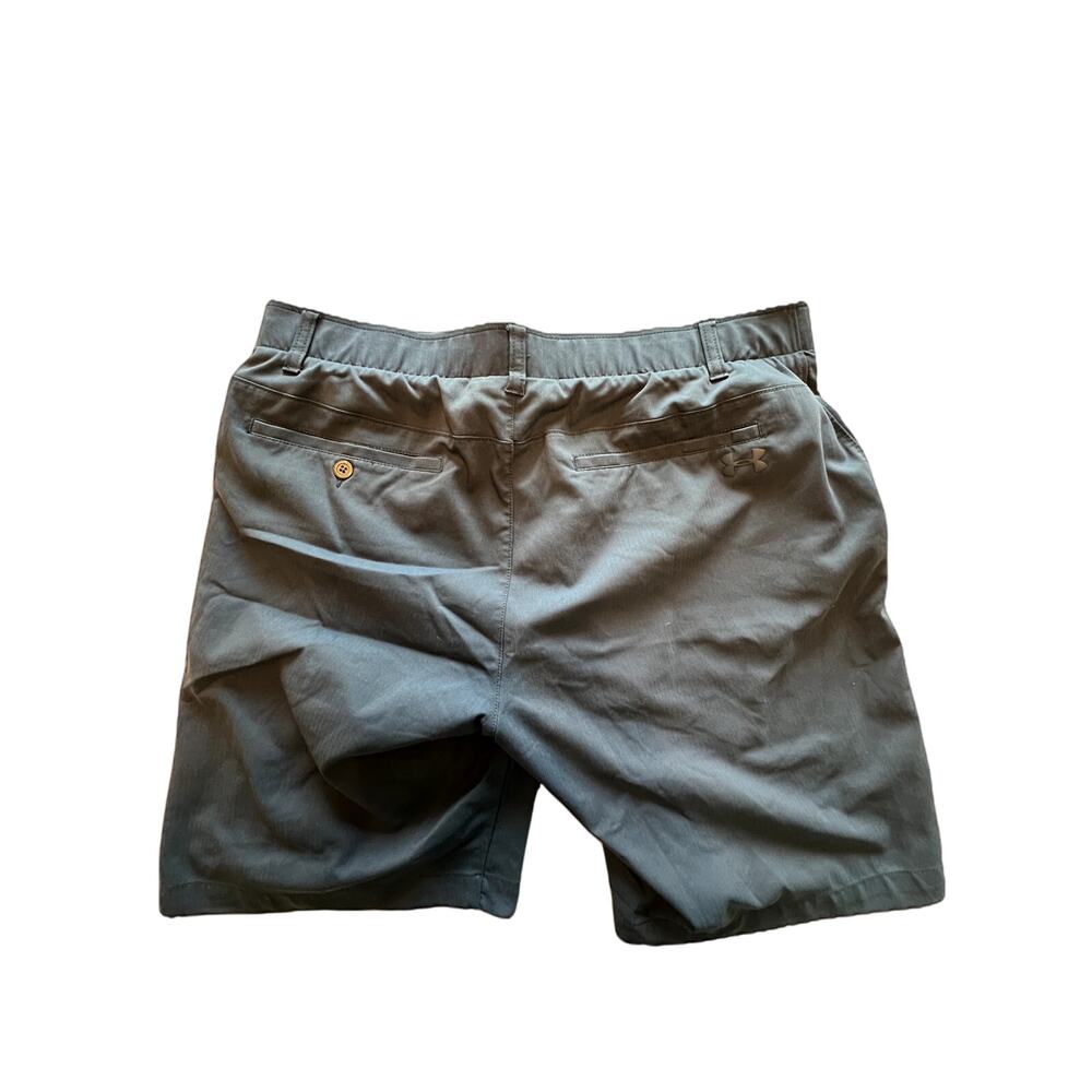 Under Armour Mens HeatGear Golf Shorts Flat Front Gray Size 38 - Picture 2 of 4